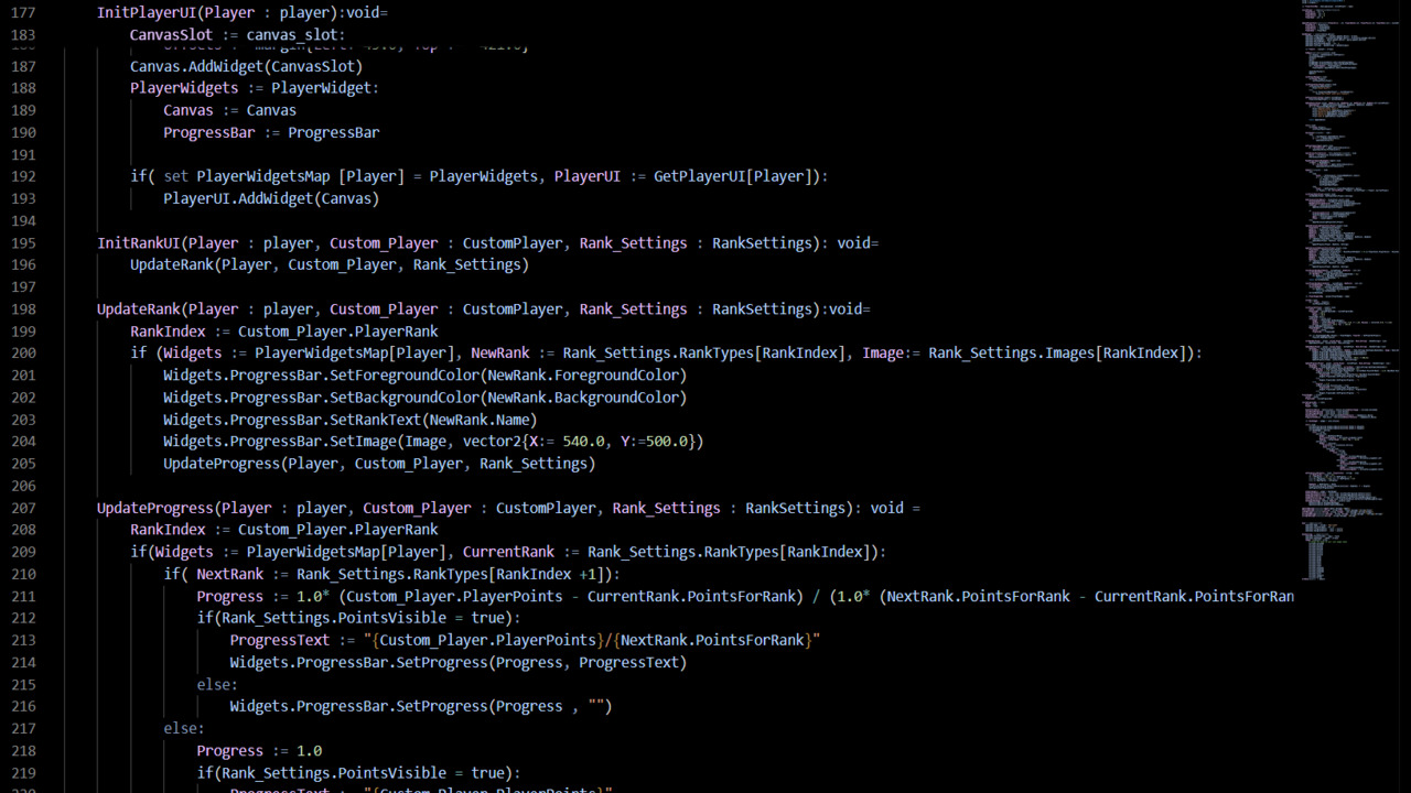 Verse scripting